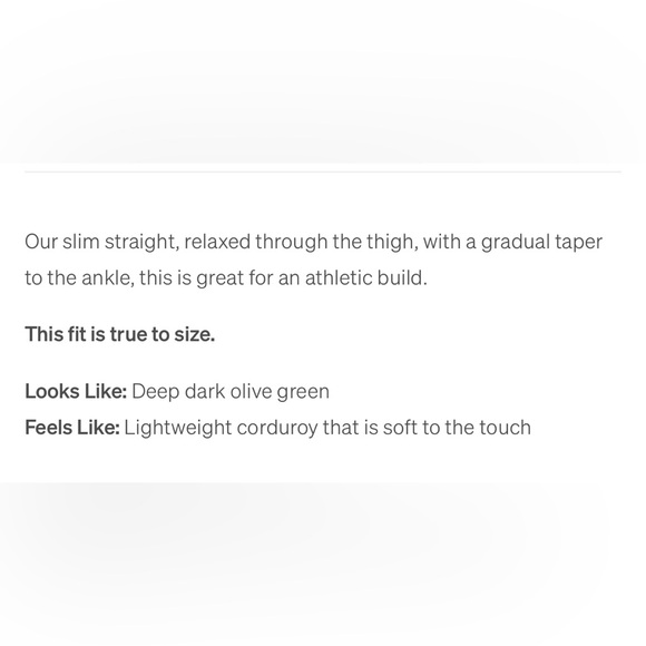 NWOT- Citizen of Humanity “The Gage” Mens Corduroy Straight leg Pants - Picture 14 of 14